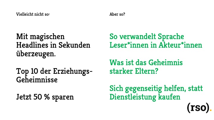 Headlines Texten im Marketing Sozialer Arbeit